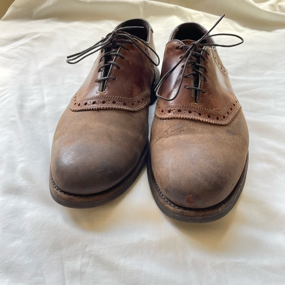 Allen Edmonds Greenwood Leather Lace Uo Derby Shoe in Brown Size 9 - Picture 5 of 10